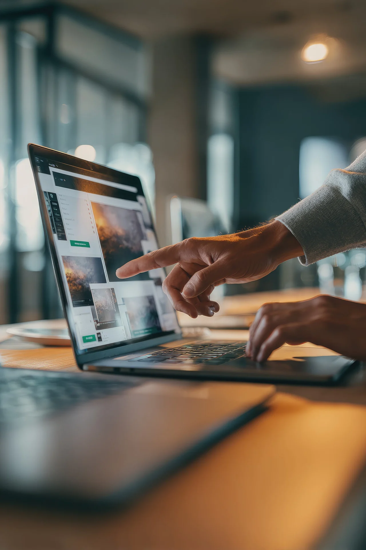 Criação de conteúdo em dispositivo digital